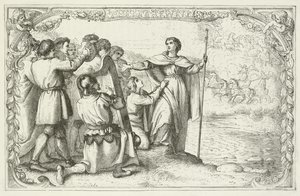 Illustration pour Le Voyage du pèlerin de John Bunyan - English School
