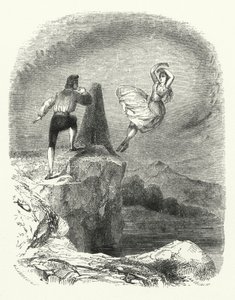 Illustration pour le ballet, Ondine ou La Naïade (gravure)