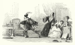 Illustration pour le ballet, Le Diable boiteux, ou Le Diable à deux bâtons (gravure) - English School