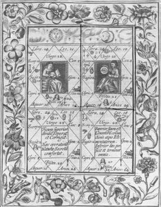 Illustration tirée du Theatrum Chemicum Britannicum par Elias Ashmole, 1652