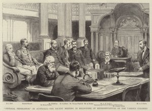 « Fédération impériale » en Australie, la récente réunion à Melbourne des représentants des diverses colonies - English School