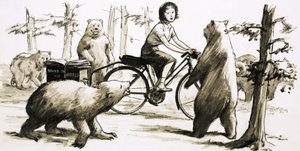 En 1957, la frêle Louis Sutherland a réalisé son ambition de faire le tour du monde à vélo