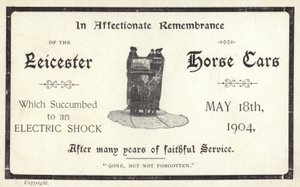 En souvenir affectueux des voitures de chevaux de Leicester - English School