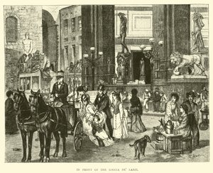 Devant la Loggia de Lanzi