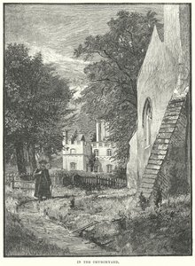 Dans le cimetière (gravure) - English School