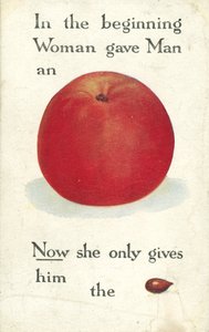 Au commencement, la femme donna une pomme à l