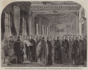 Inauguration du duc de Devonshire en tant que chancelier de l