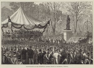 Inauguration de la statue de Stonewall Jackson à Richmond, Virginie