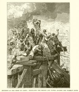 Incident lors du siège de Paris : Défense du pont et de la tour contre les Normands - English School