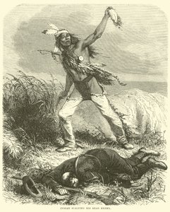 Indien scalpant son ennemi mort - English School