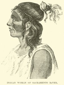 Femme indienne de la rivière Sacramento - English School