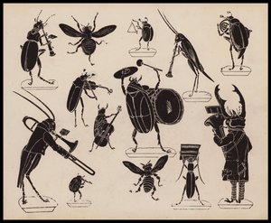 Insectes jouant des instruments de musique