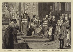 Installation du Prince Léopold comme Duc d