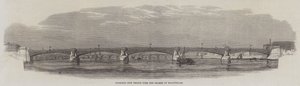 Nouveau Pont prévu sur la Tamise à Blackfriars (gravure)