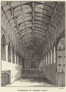 Intérieur de Crosby Hall à Chelsea