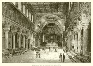 Intérieur de San Apollinare Nuovo, Ravenne - English School