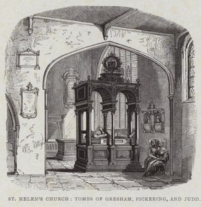 Intérieur de St Helens Bishopsgate - English School