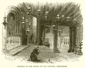 Intérieur de la Chapelle de la Nativité, Bethléem
