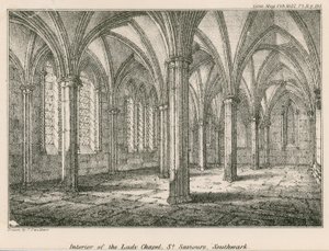 Intérieur de la chapelle de la Dame, St Saviours, Southwark