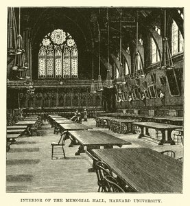 Intérieur du Hall Mémorial, Université Harvard