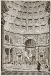 Intérieur du Panthéon à Rome (restauré) - English School