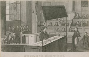 Intérieur de la Sessions House, Old Bailey