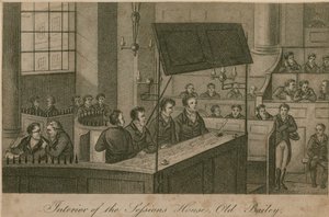 Intérieur de la Sessions House, Old Bailey - English School