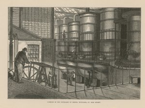 Intérieur de la distillerie de Messrs Nicholson - English School
