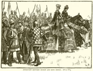 Entrevue entre Becket et le roi Henri