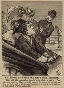 Femme invalide souffrant d