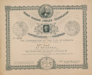 Invitation à la célébration du jubilé du Penny Postage - English School