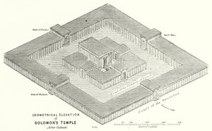 Élévation isométrique du Temple de Salomon, d