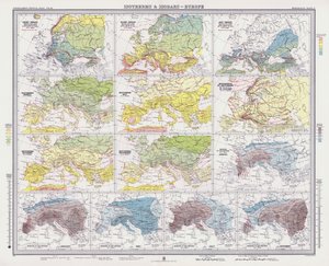 Isothermes et isobares, Europe