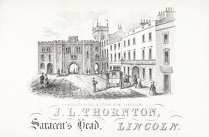 J L Thornton, Saracens Head et Stone, Lincoln