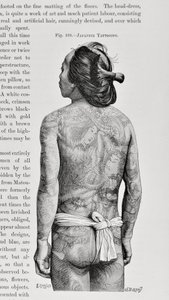 Homme tatoué japonais