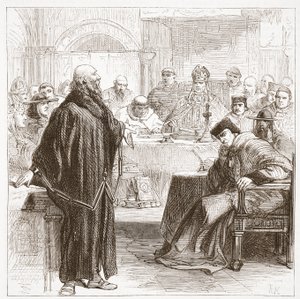 Jérôme parlant à son procès, illustration de L
