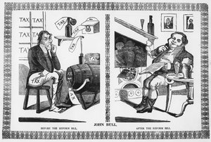 John Bull avant et après le Reform Bill - English School