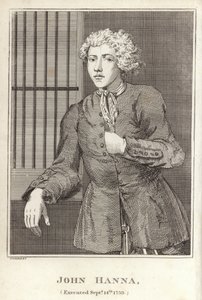 John Hanna, exécuté le 14 septembre 1739 - English School