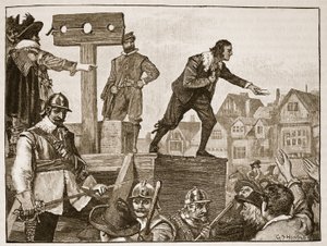 John Lilburne au pilori, illustration de Cassells Illustrated History of England