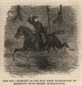 John Surratt en route de Washington à Richmond avec des renseignements secrets - English School
