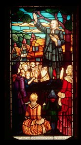 John Wesley (1703-91) prêchant les Évangiles en Angleterre, vers 1890