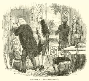 Johnson chez M. Cambridge (gravure)