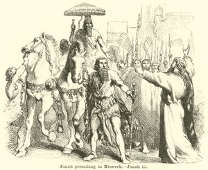Jonas prêchant à Ninive, Jonas, iii - English School