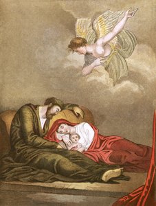 Joseph averti de fuir en Égypte - English School