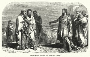 Josué renvoyant les deux tribus et demie (gravure) - English School