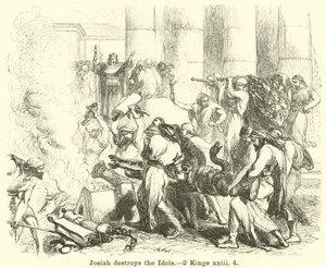 Josias détruit les idoles, 2 Rois, xxiii, 4 - English School