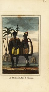 Homme et femme Khoikhoi, Afrique du Sud