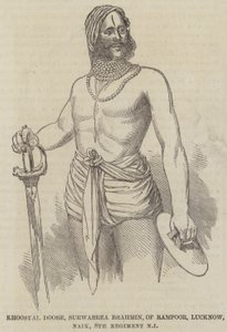 Khoosyal Doobe, Surwarrea Brahmin, de Rampoor, Lucknow, Naik, 8e Régiment d