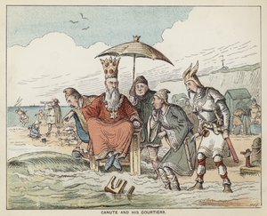 Le roi Canut et ses courtisans