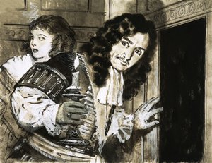 Le roi Charles II se cache après sa défaite à la bataille de Worcester